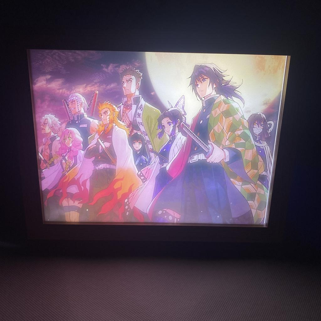 Demon Slayer Tanjirou Zenitsu Nezuko 3-Tone USB LED Night Light