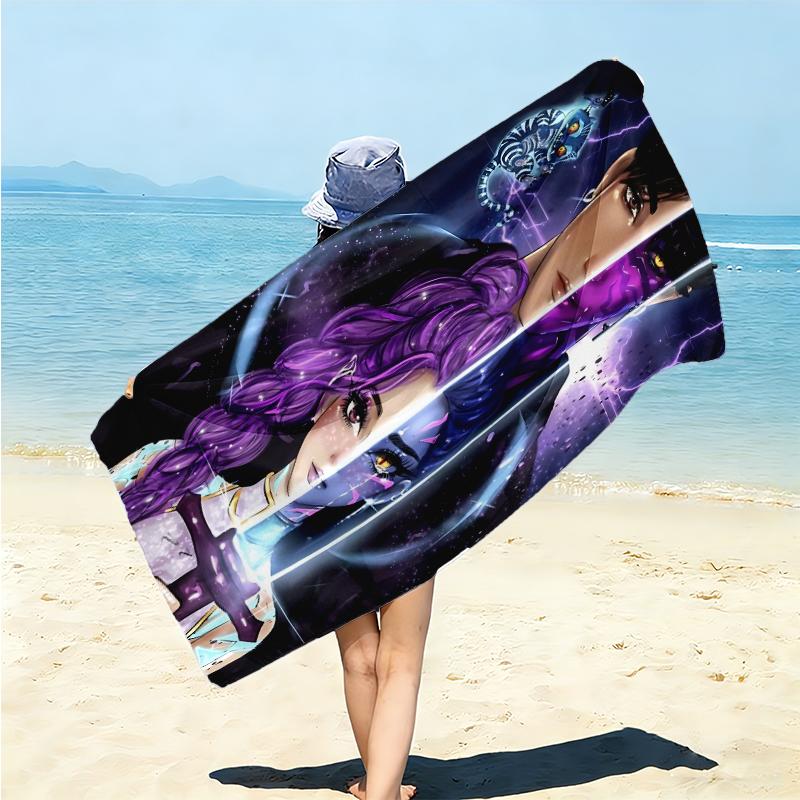 1Pc Fantasy Dance Light Beach Towel Microfiber Beach Towel Thin Absorbent For Beach Swimming Yoga Bath Sports 0917194