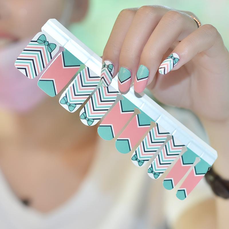 Nail Art Sticker, Glitter Powder Gradient Korean Nail Polish Film Nail Sticker, Nail Sticker