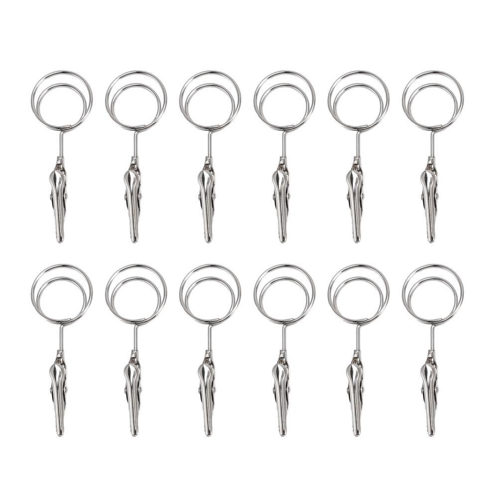 12Pcs Multi Shape Double Headed Memo Clip 70mm Silver Note Clips Metal Multifunctional Wire Picture Clip Hanging Photo