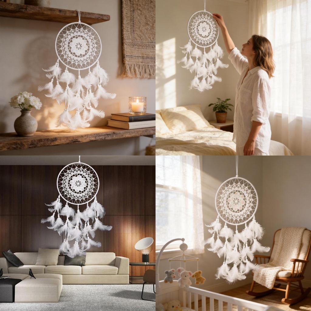 Modern Minimalist Abs Lace Dreamcatcher Wall Hanging For Home Bedroom Decor
