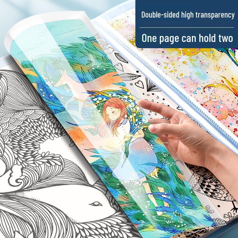 Portfolio d'art pour enfants A3: Stockage 8K pour les photos, les certificats et les dessins.