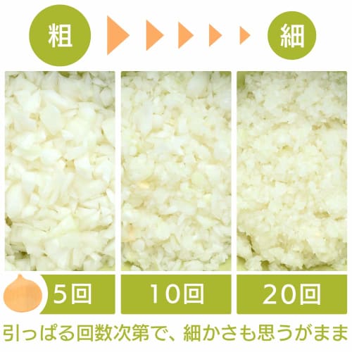 Iris Plaza CTC-A370 Food Processor, 900ml, Washable Lid, White, Includes Cutter and Mixer, Adjusts Fineness to Your Desired Level, Easy Cleanup, Washa