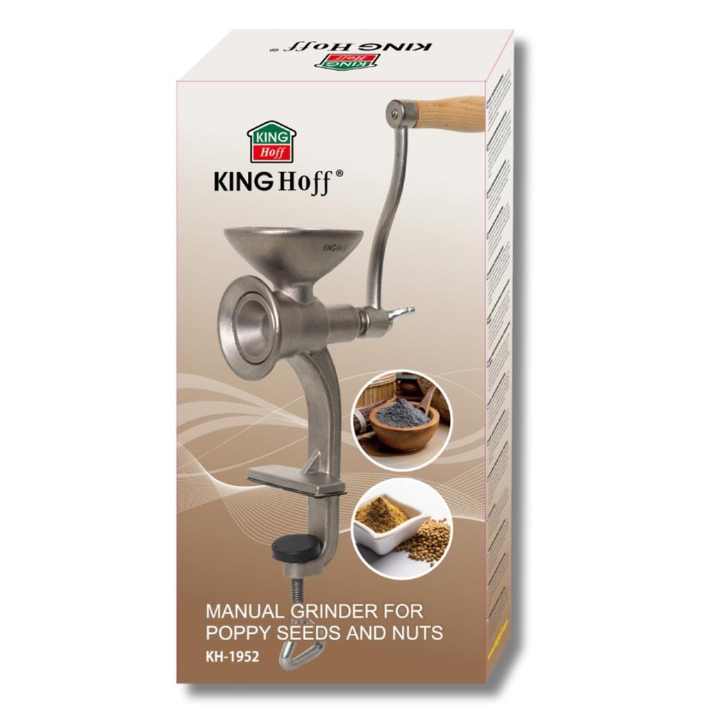 KINGHOFF KH-1952 Manual Poppy Seed and Nut Grinder