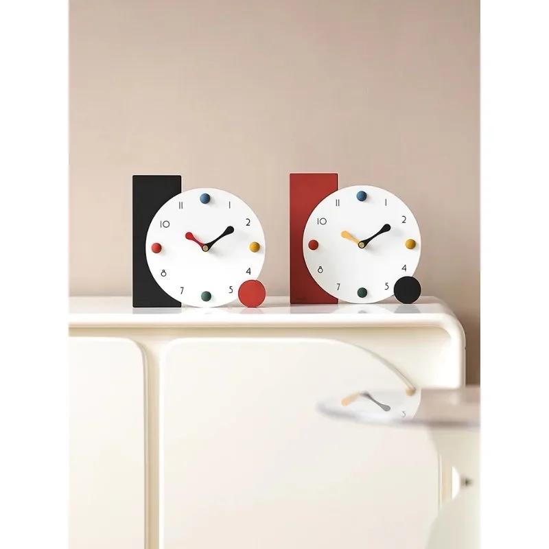 Study bedroom ins tabletop ornament home jewelry desk clock TV cabinet decoration desk clock entrance ornament