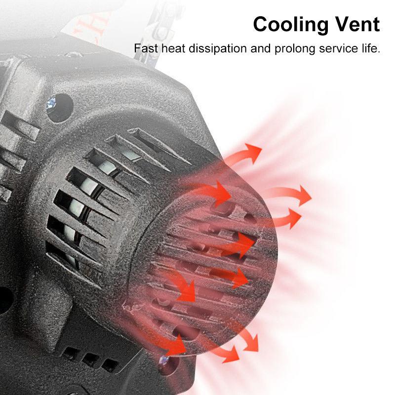 288VF 6 Inches Cordless Electric Saw Electric Chain Saw One-hand Wood Work Cutter Garden Tool with 2 Battery Rechargable