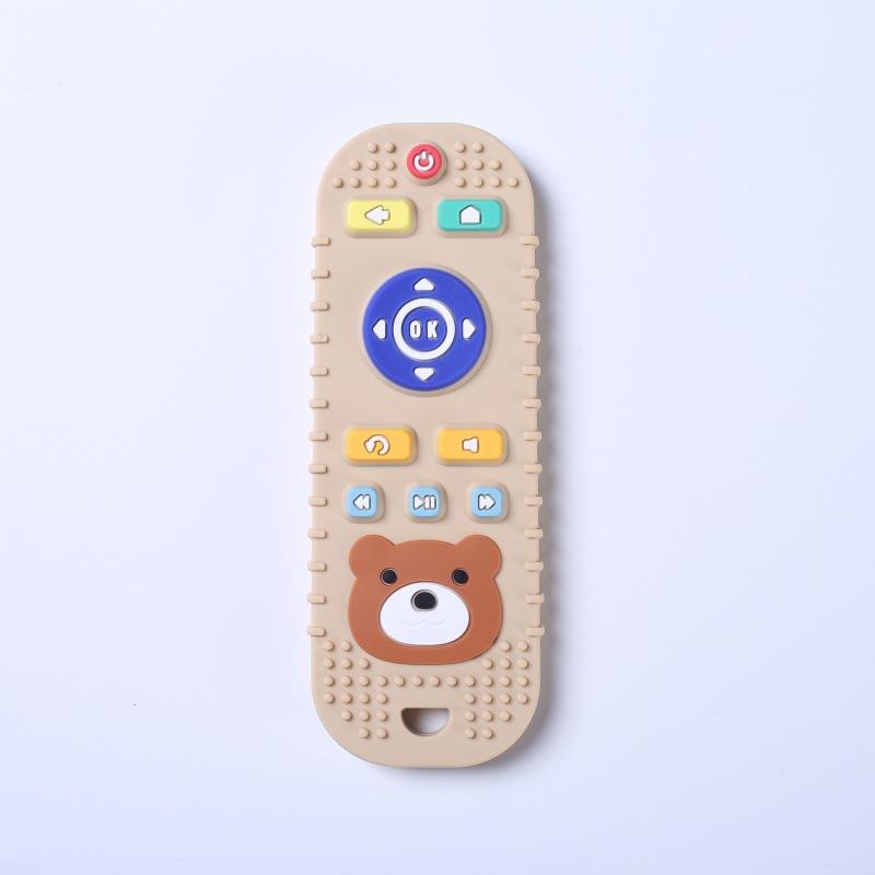 Silicone Remote-Controlled Toy Baby Teether with Cartoon Design to Help Relieve Your Baby's Stress
