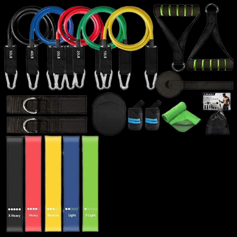 WEZHO 22-Piece Multifunction Resistance Band Set