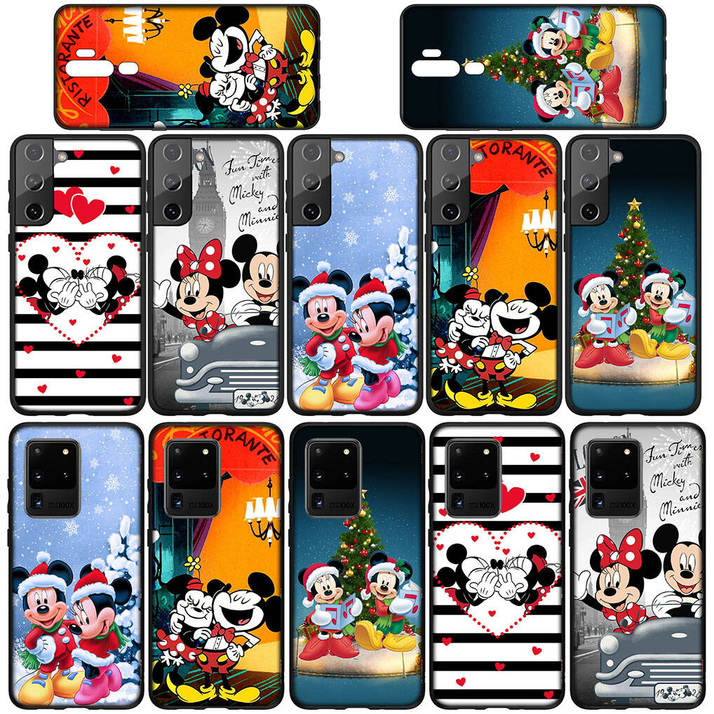 For Samsung Galaxy S25 S24 iPhone 17 16 15 Xiaomi Redmi Note 14 13 12 11 Plus Pro Max XR A57 Phone Case Cartoon Mickey Cute Mouse Minnie OPPO Huawei