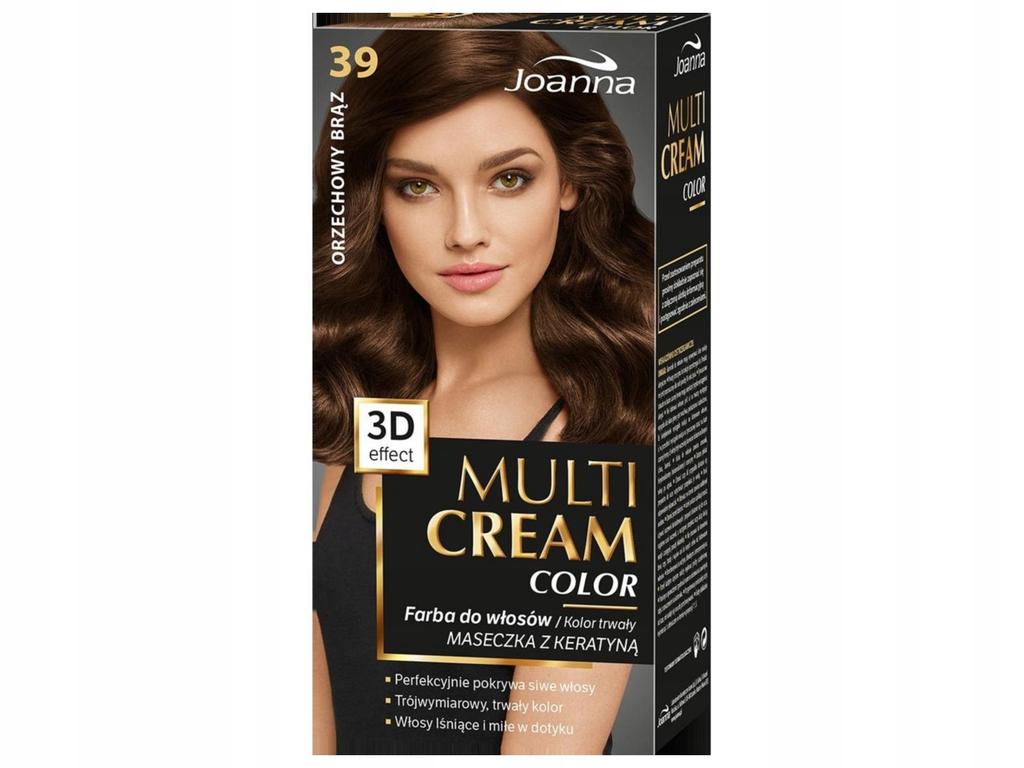 Joanna Multi Cream Color Haarfarbe, Nein. 39 Nussbraun 1 Stück