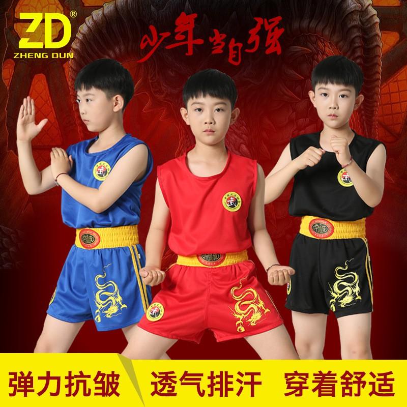 Breathable Cotton Cycling Jersey Set Dragon Martial Arts Training Uniform Men Women Kids