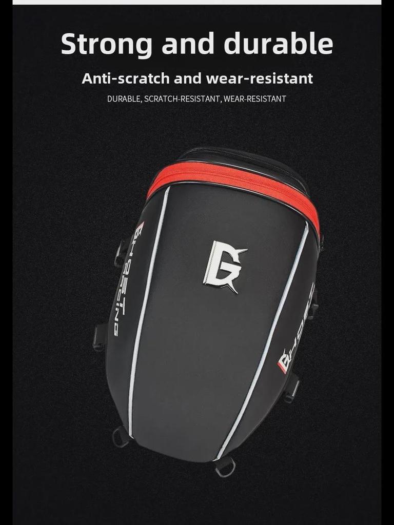 Motorcycle Tail & Backpack: Rear Seat Saddlebag for Racing & Travel