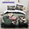 Juego de Ropa de Cama con Estampado de Dibujos Animados Colcha Funda de Colcha Funda de Almohada Decoración del Hogar Regalo de Cumpleaños (1 * funda nórdica + 2 * fundas de almohada, sin núcleo)