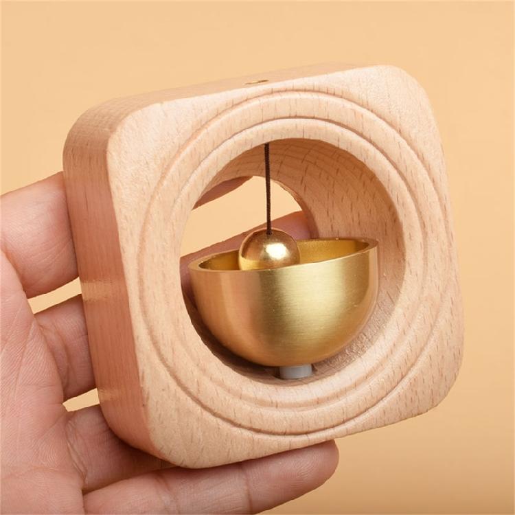 Wood Doorbell with Pleasant Ringing for Home Decors Fengshui Bells for Home