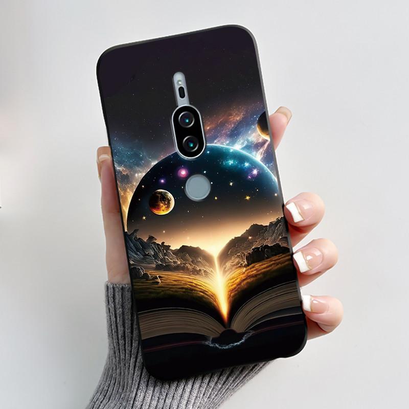 For Sony Xperia XZ2 Premium SO-04K SOV38 XZ2Premium Case Luxury Cute Cool Boys Girls Black Soft Silicone Back Cover TPU Housing