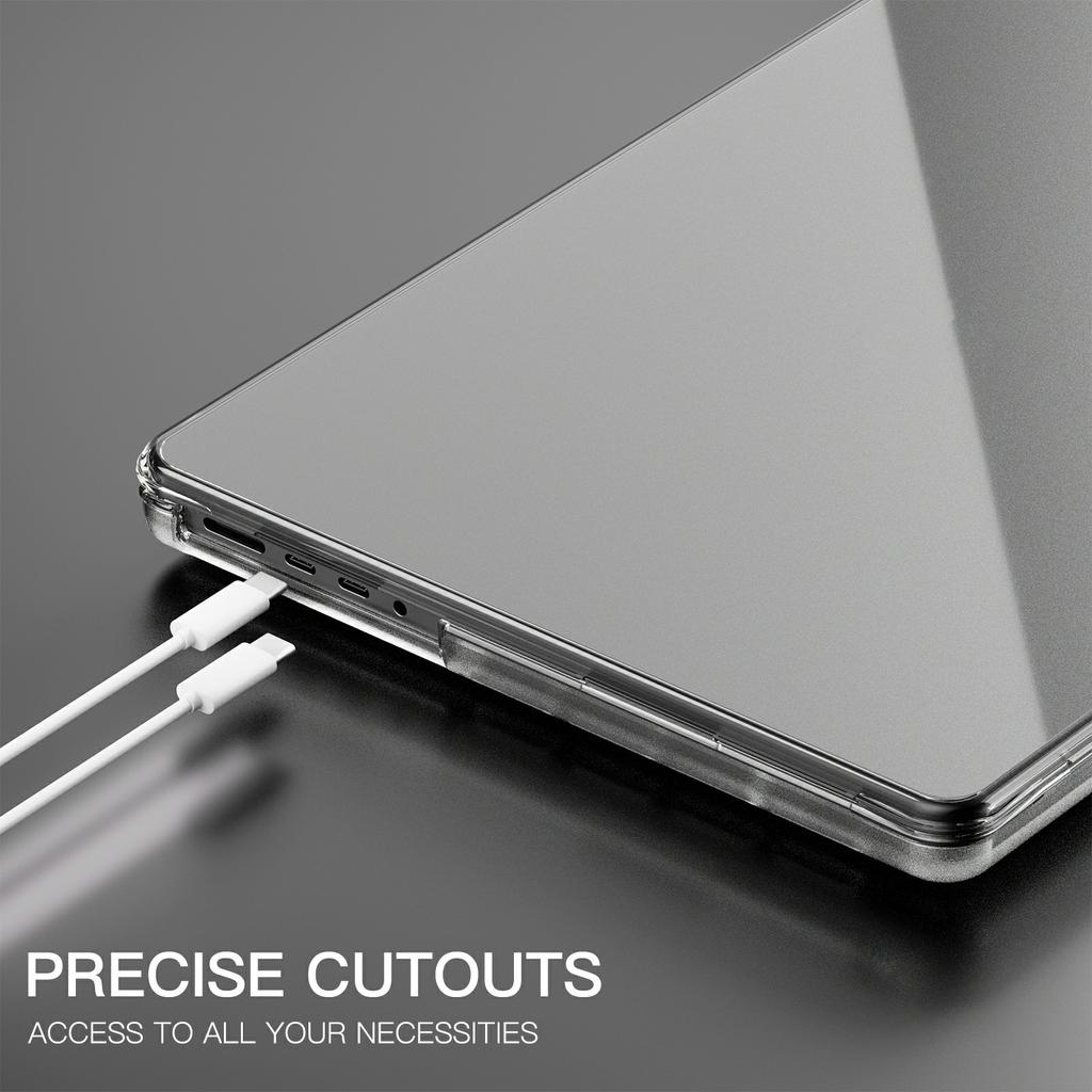 Clear PC TPU Laptop Case For MacBook Pro 14 inch (2024) M4 A3112 A3185 A3401/(2023) A2779 M2 A2918 A2992 M3/(2021) A2442 M1