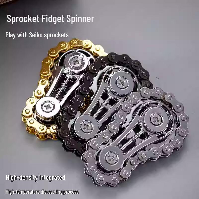 Fingertip Gyro Gear: Stress-Relief Chain Toy