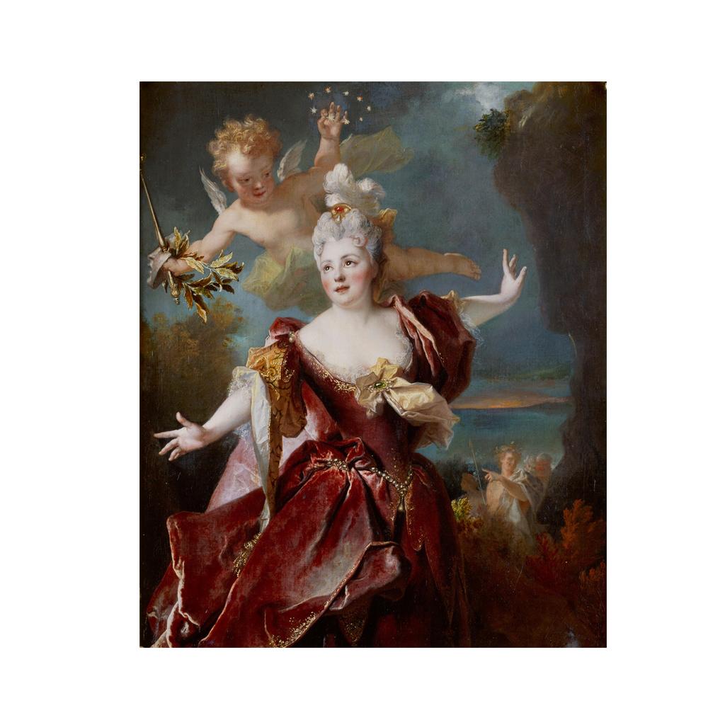 

Вінтажна картина маслом Плакат Мадемуазель Дюкло в ролі Аріадни Принти Відродження Мистецтво Картина на полотні Декор вітальні 21x30 No Frame