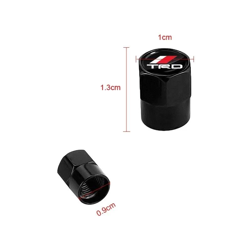 Car Tyre Hexagonal Valve Stem Cover Dust Caps Accessories For Toyota TRD RAV4 Avensis Yaris Levin Crown Vios Sienna Corolla