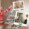 Artificial Christmas Tree, 180cm Christmas Tree with Snow, 1815 Branches, Foldable Metal Stand
