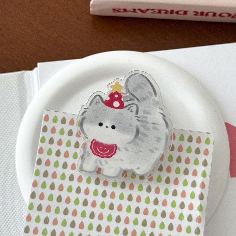 

5 шт./набор Мини Милый Котенок Скрепка для Бумаги для Детей Каваи Мультяшный Аниме Кот Декор Клип для Фотокарточек Булавка Акриловый Сладкий Перекус Клип для Блокнота