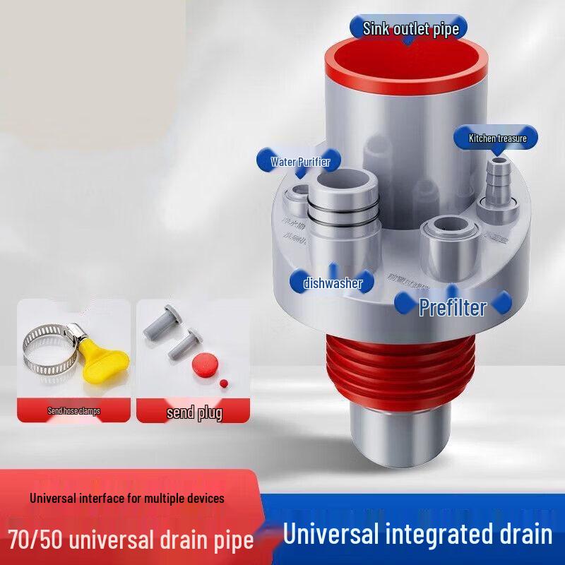 

ZISIZ Functional Bathroom Drain Pipe