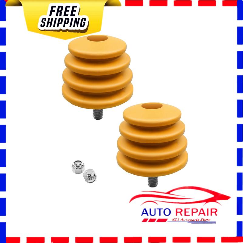 2Pcs 4923 Bump Stop for Belltech Chevrolet GMC 2.01 x 2.5 Bumper Absorber with Threaded Stud, Polyurethane Jounce Bumper