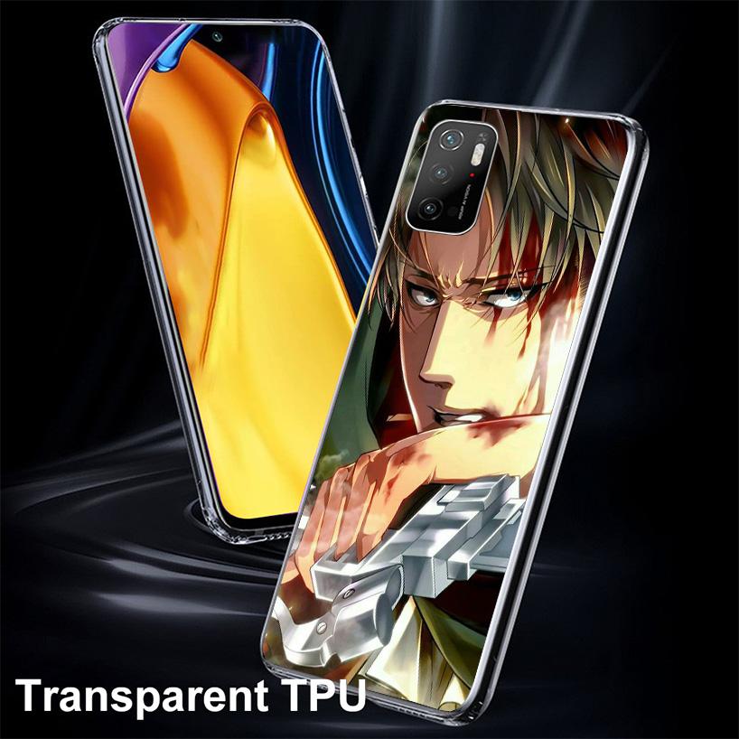 Levi Attack Phone Case For Xiaomi Poco X7 X6 X5 Pro F7 Ultra Redmi 15C 15 13C 13 12C 12 10 10A 10C 9 9A 9C 9T Cover Poco X7 X6 X