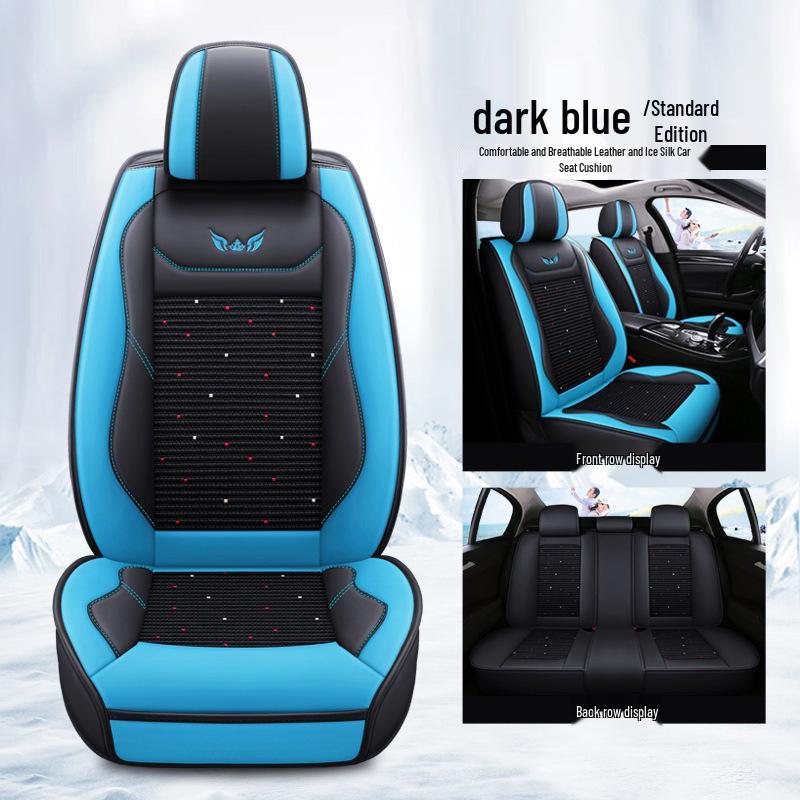 Universal Leather Cartoon Car Seat Covers for All Seasons - Compatible with Reina, MG, K3, K5, Elantra