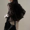Casual Zipper Long-sleeved Jacket for Women 2025 Autumn and Winter New Style Fashionable and Versatile