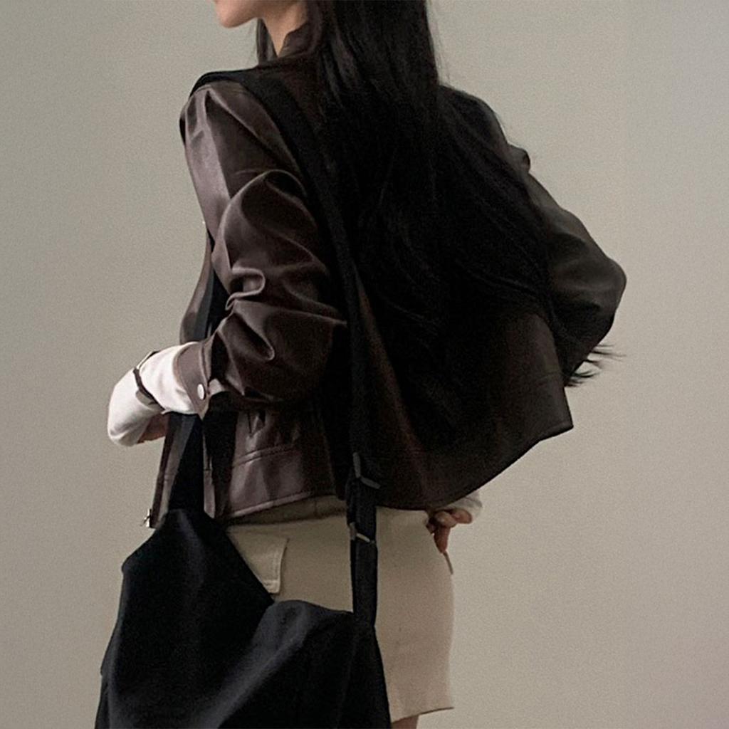 Casual Zipper Long-sleeved Jacket for Women 2025 Autumn and Winter New Style Fashionable and Versatile