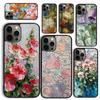 Ölgemälde Boho Blumenkunst Handyhülle für iPhone 17 Air 16 16e 15 Plus für Apple 13 11 12 14 Pro Max coque fundas