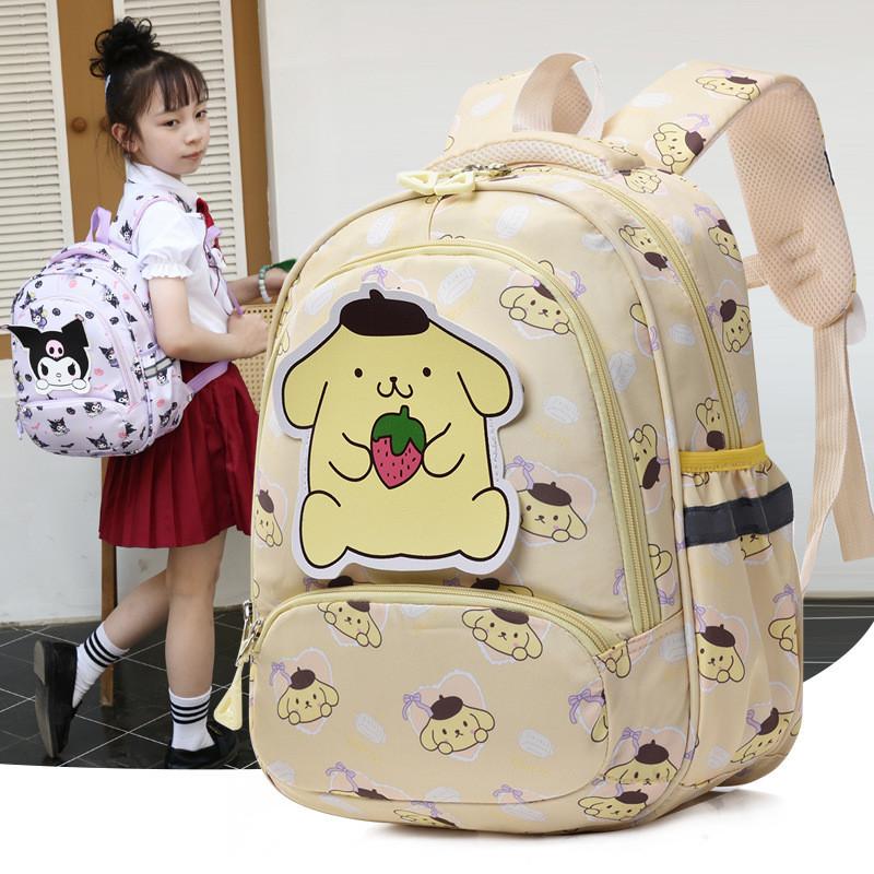 Mochila Adorável de Desenho Animado Para Meninas Pré-escolares Nylon Leve Bolsa Escolar