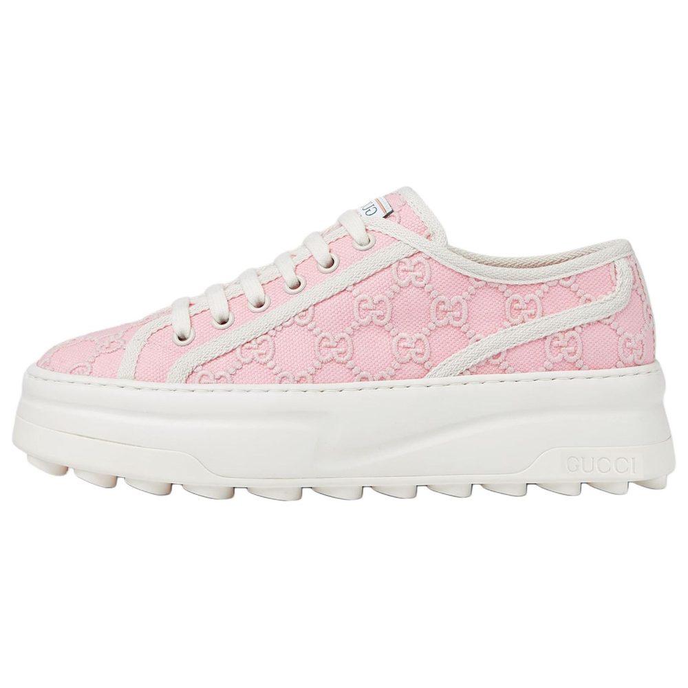 Gucci Wmns Tennis 1977 Low 'Pink Gg Embroidery' Women's 782737 FAC9X 5949