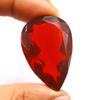Superior Quality 90.10 Carat Red Topaz Brazil Lab Created Pear Shape Certified Gemstone SN637
