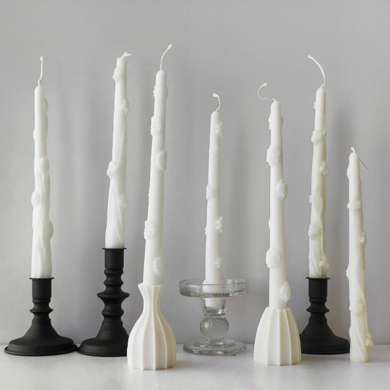 Molde Longo de Silicone Resistente ao Calor Amigo do Utilizador Molde de Silicone para Vela Longa Perfeito para Várias Ocasiões