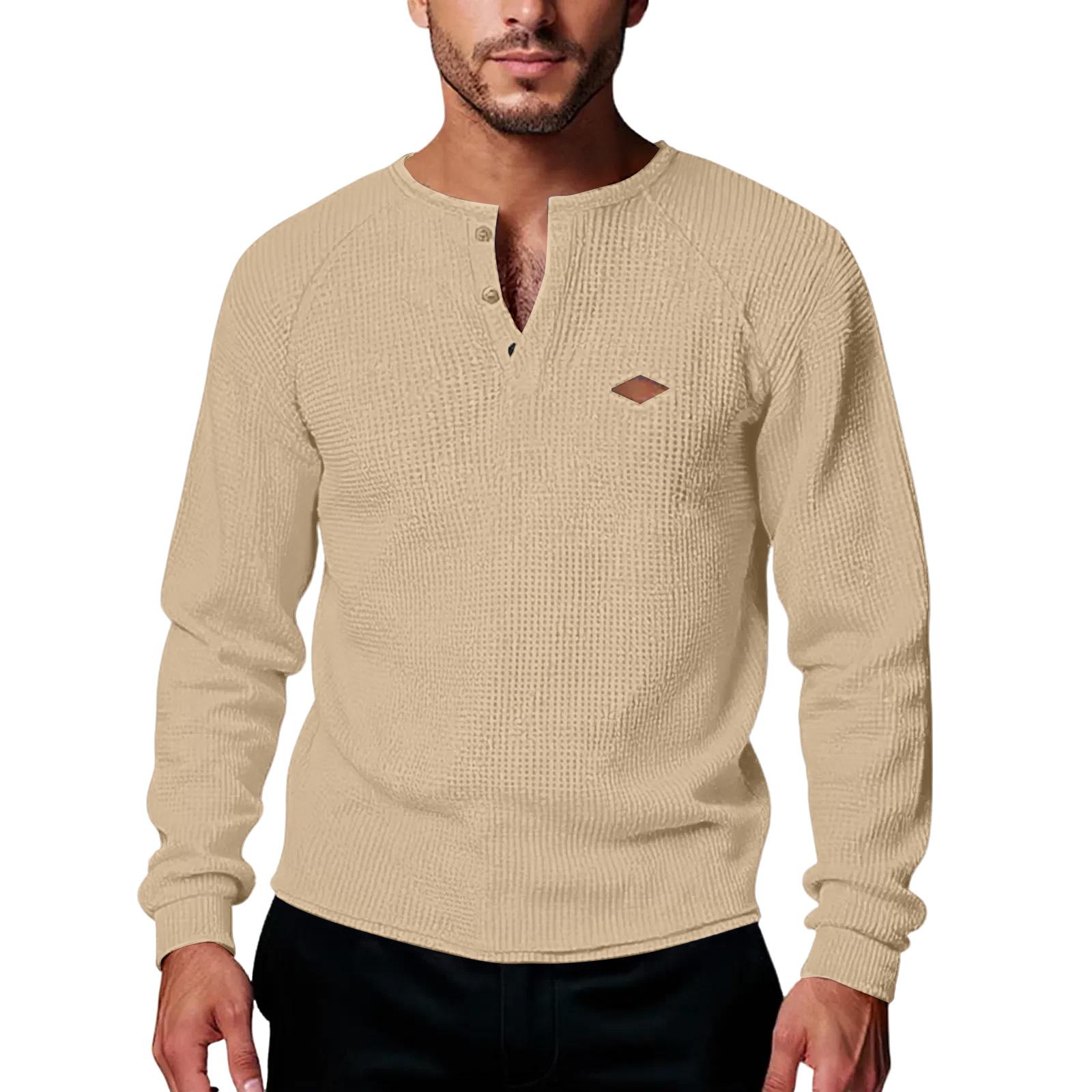 

Мужской повседневный однотонный быстросохнущий плечевой с длинным рукавом L хаки