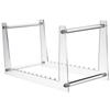 Clear Vinyl Record Stand Multi-compartment Acrylic CD Album Display Rack  Office