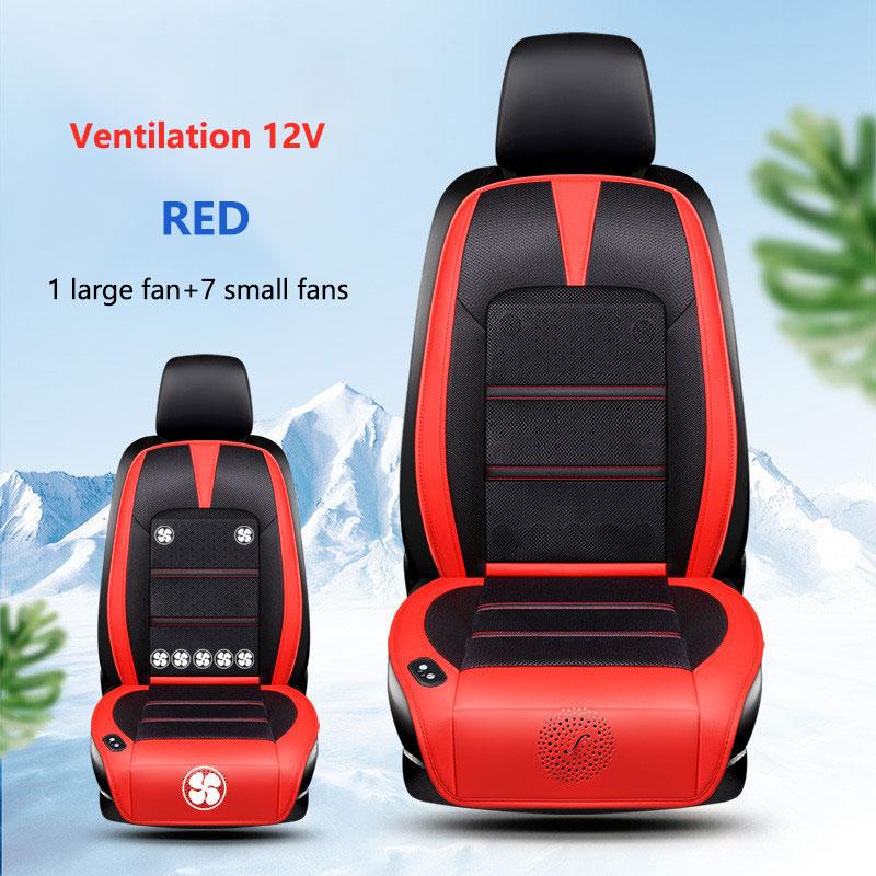 

Summer Breathable Ice Silk Electric Cooling Ventilate Car Home Seat Pad Cushion Built-in Air Ventilated Fans For All Cars Chair