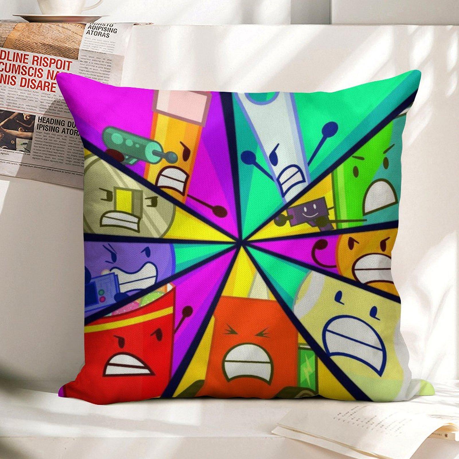 

BBattle For Dream IIsland Pillow Case Funny Cartoon Print Square Throw Pillow Covers Sofa Home Cushion Decor 18x18 In 45cmx45cm