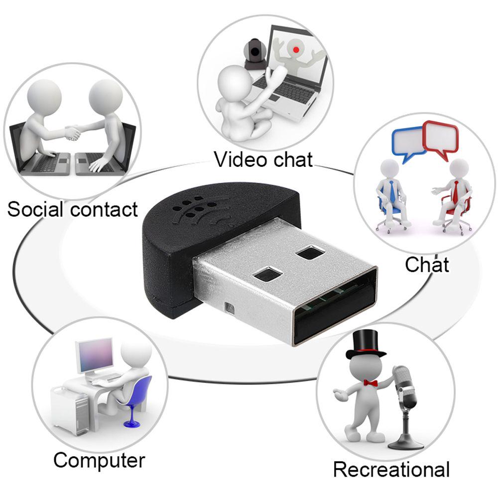 Desktop MIC Audio Adapter Studio Speech Microphone Voice Tube Mini USB 2.0 Mic Computer Microphones