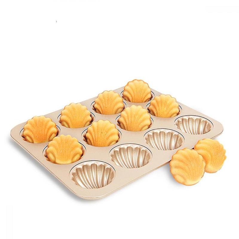 12 non-stick boxes for baking cakes Madeleine