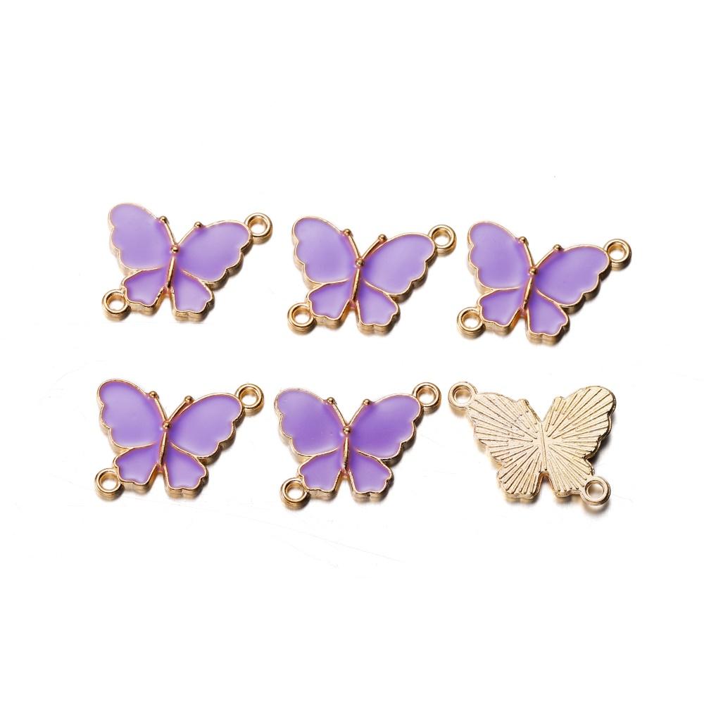 

10 шт. Барвистого сплаву. Милий метелик. Підвіски. Підвіска для виготовлення ювелірних виробів своїми руками. Тварини. Намисто. Браслети. Аксесуари.