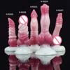 Multicolor Silicone Dildo and Anal Plug for Men and Women