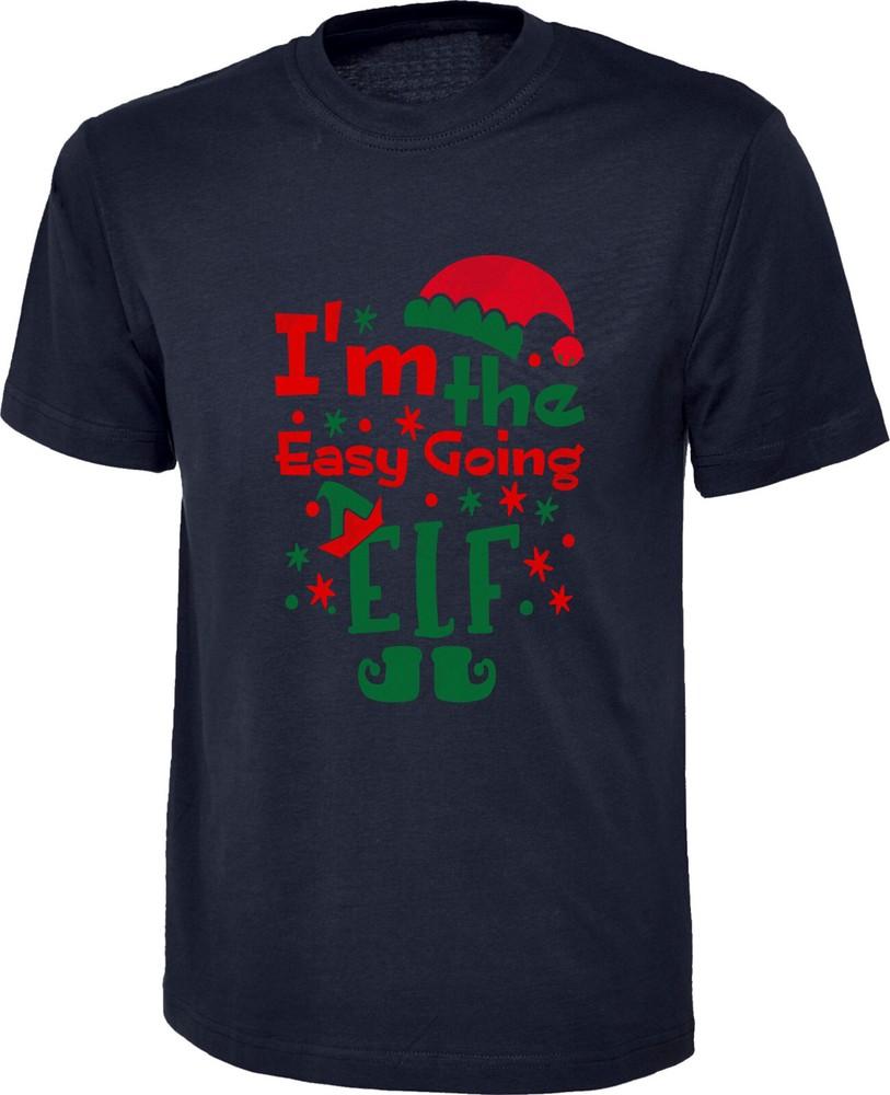 Im The Easy Going Elf TShirt Christmas Elf Outfit Xmas Costumes Unisex Tee Top S