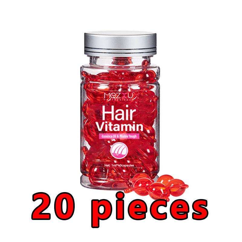 Haaröl 20 Kapseln - Haarvitamine A C E Pro B5 - Haarbehandlungsserum - Haarserum für krauses und geschädigtes Haar