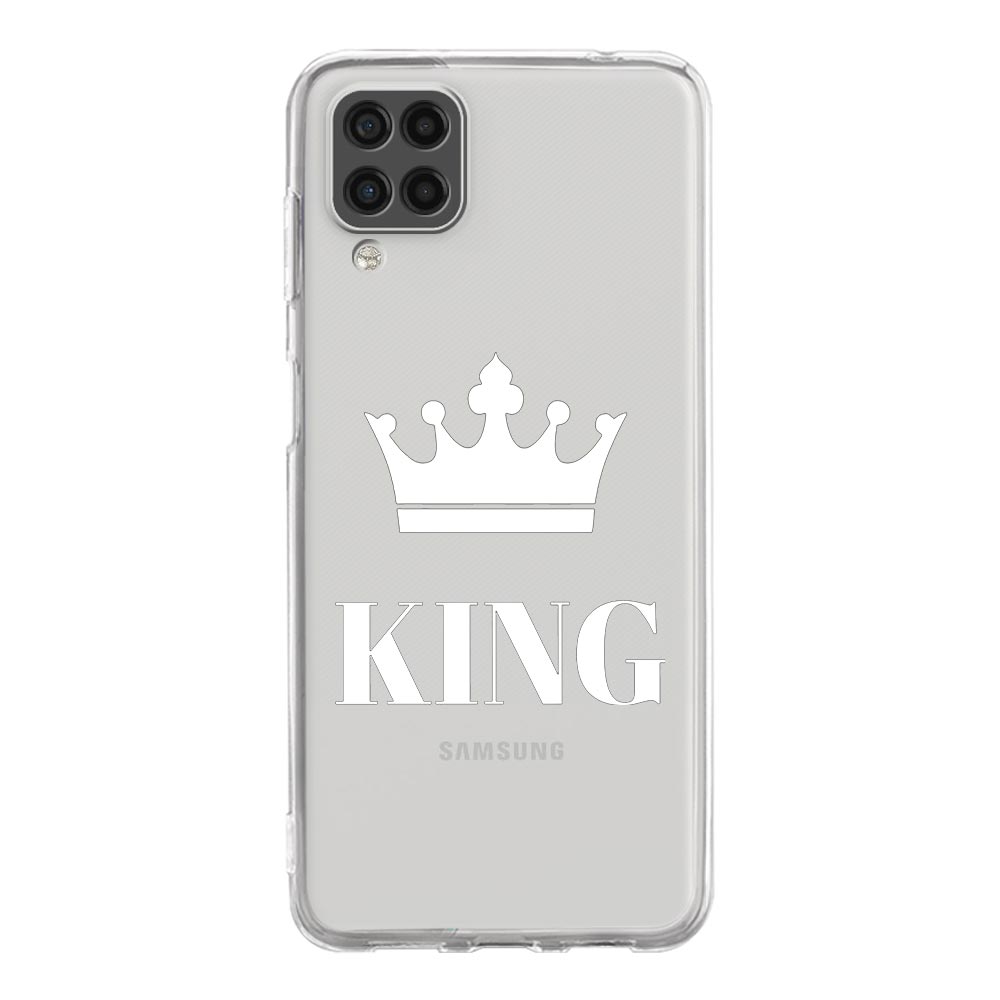 Phone Case For Samsung A13 A33 A35 A55 A73 A53 A23 A51 A71 A21S A12 A31 A41 A05s A03S A15 A25 5G Couple Style Crown king Queen