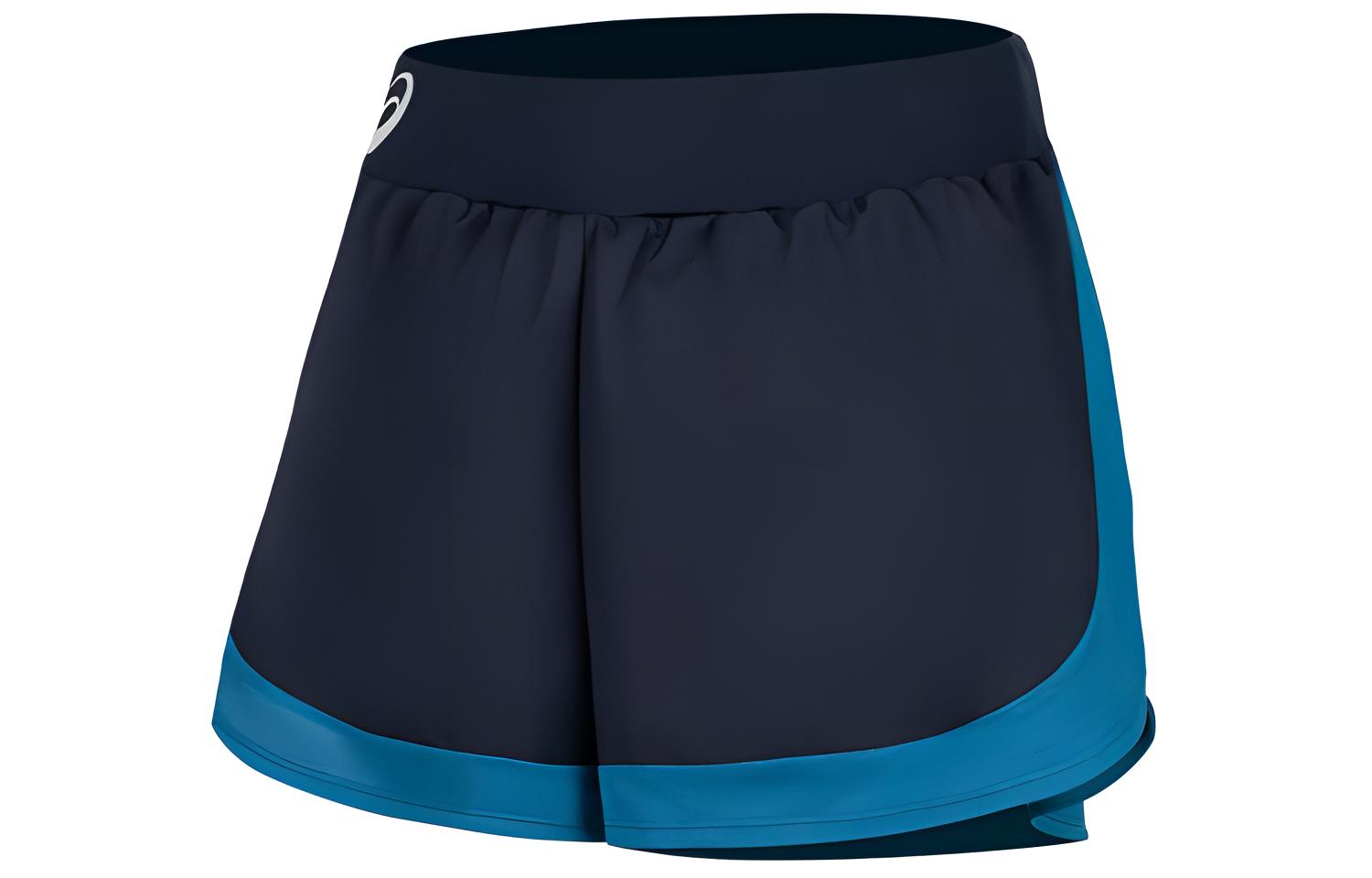 ASICS Sports Shorts Women s Dark Blue/Green 2042A253-403 L