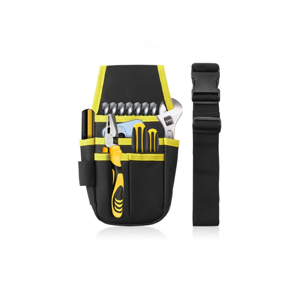 Wear-resistant Tool Waist Pack Multi-pocket Tools Storage Bag Durable Hardware Tools Pouch  Install