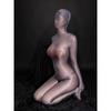 Sexy Donna Cosplay Cameriera Body Brillante Lucido Tuta Intera Modellante Body Coprente Completo Collant Elastici Trasparenti Gioco Sessuale Ootd